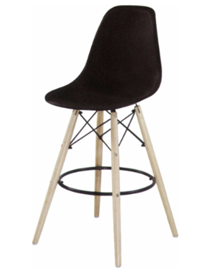 Plastic wood leg Bar stool/PP-623-T