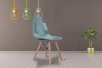 Velvet Armless Dining Chair/PP-623C-R