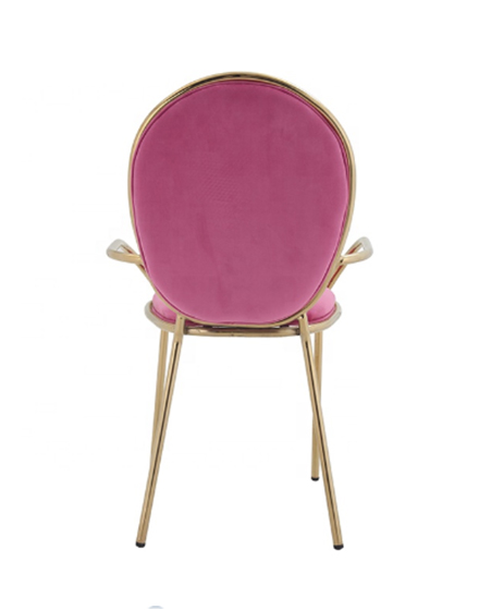 Fabric metal legs dining chair/S-003