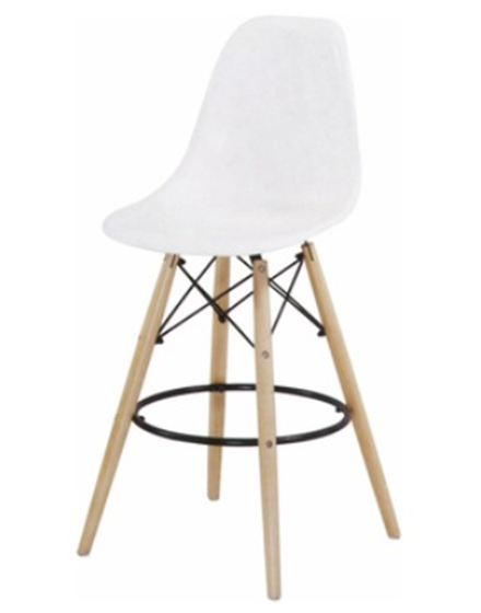 Plastic wood leg Bar stool/PP-623-T