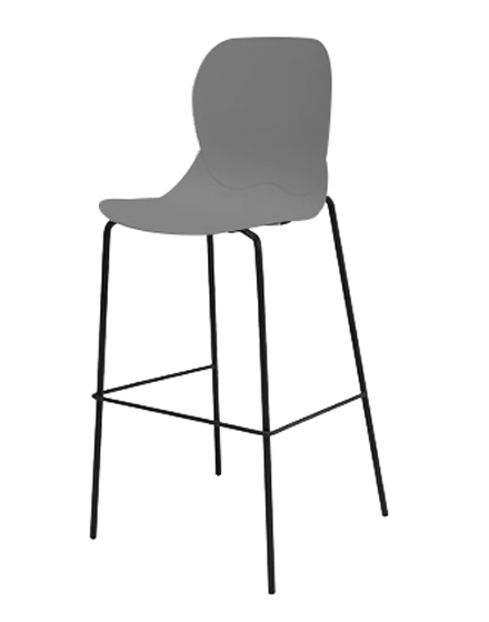 Plastic Cafe Shop Bar Chair/PP-5129-M