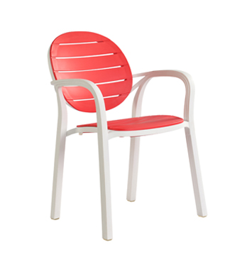 Plastic Armrest Dining Chair/PP-641