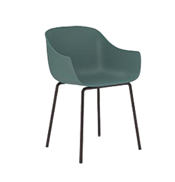 Dining chair with metal legs/Pendul62-4P