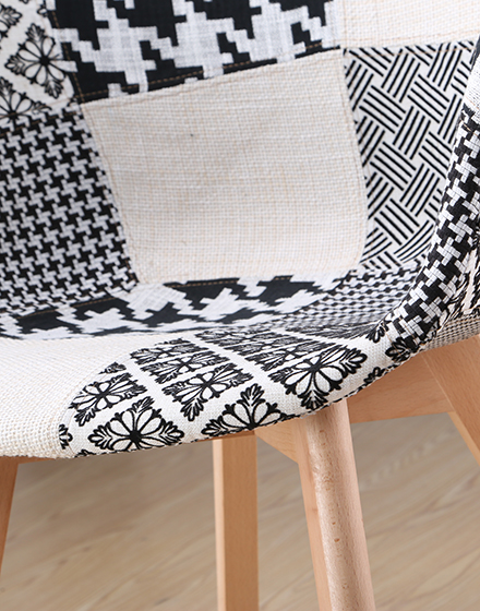 Fabric Armrest Dining Chair/DN-647P-C