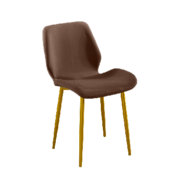 Europe luxury velvet fabric modern dining chair/DN-016