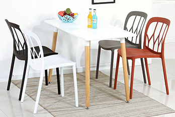 Plastic stackable dining chair/PP-84