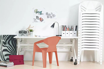 Plastic stackable dining chair/PP-645