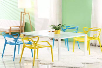 Plastic stackable dining chair/PP-601