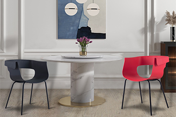 Plastic modern Dining chair/Collar62-B