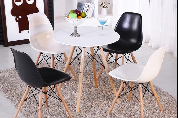 Modern round side dining table/DT-02B