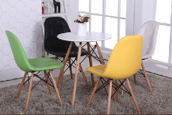 PU Seat Armless Dining Chair/PP-623C-PU