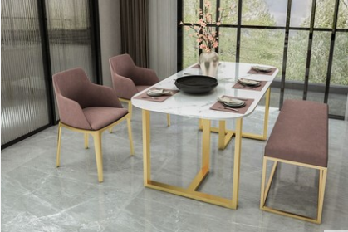 Europe luxury velvet fabric modern dining chair/DN-006
