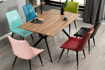 Europe luxury velvet fabric modern dining chair/DN-014