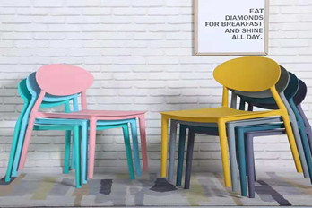 Plastic stackable colorfull dinning chair/PP-107