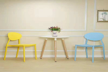 Plastic stackable colorfull dinning chair/PP-107