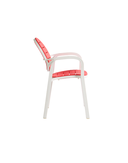 Plastic Armrest Dining Chair/PP-641