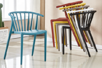 Contemporary smart plastic dining chair/PP-730