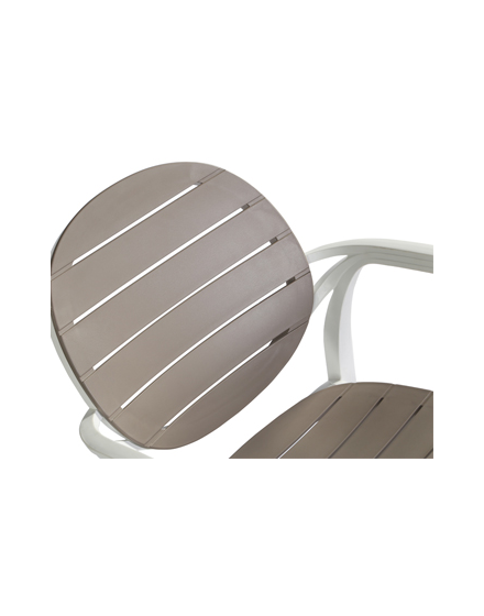 Plastic Armrest Dining Chair/PP-641