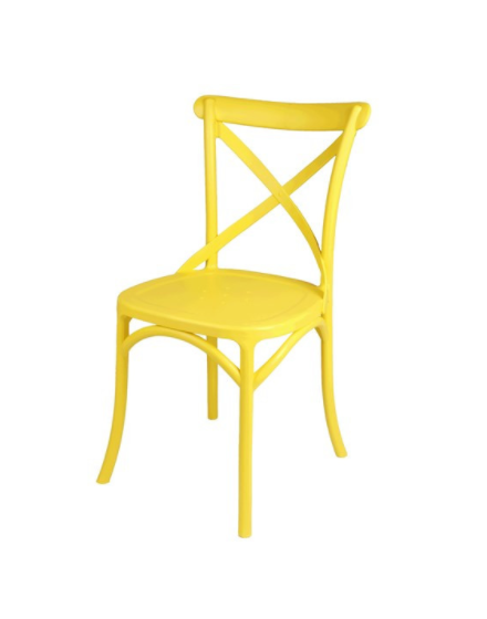 Wedding events Use PP plastic cross back chair /PP-689