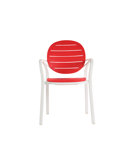 Plastic Armrest Dining Chair/PP-641