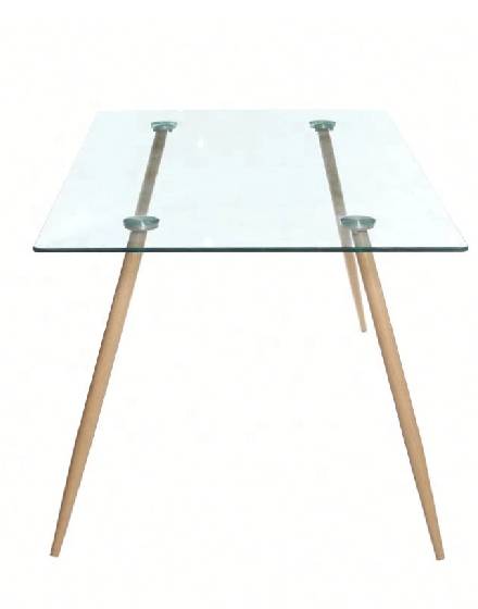 Tempered clear glass dinning table/2018012