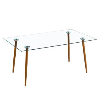 Tempered clear glass dinning table/2018012