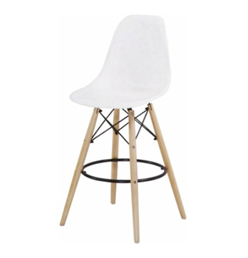 Plastic wood leg Bar stool/PP-623-T