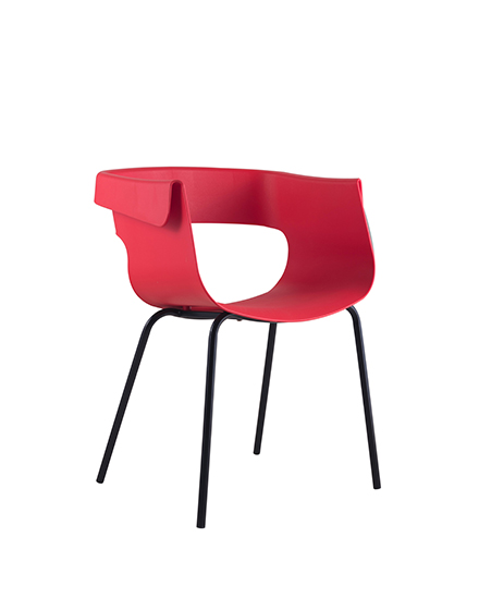 Plastic modern Dining chair/Collar62-B