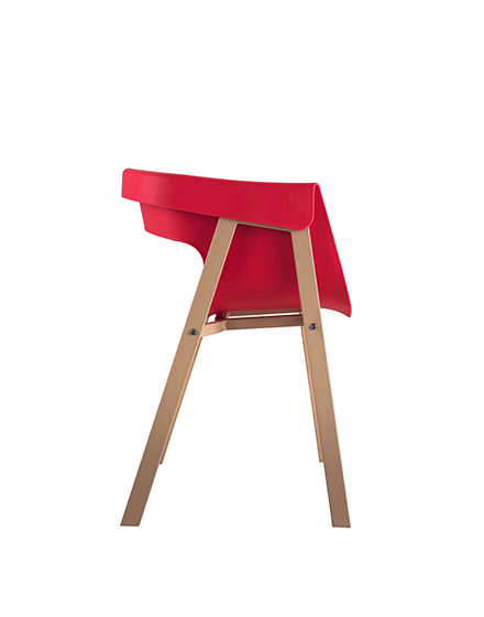 Plastic modern Dining chair/Collar62-A