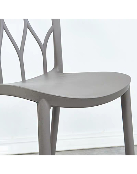 Plastic stackable dining chair/PP-84