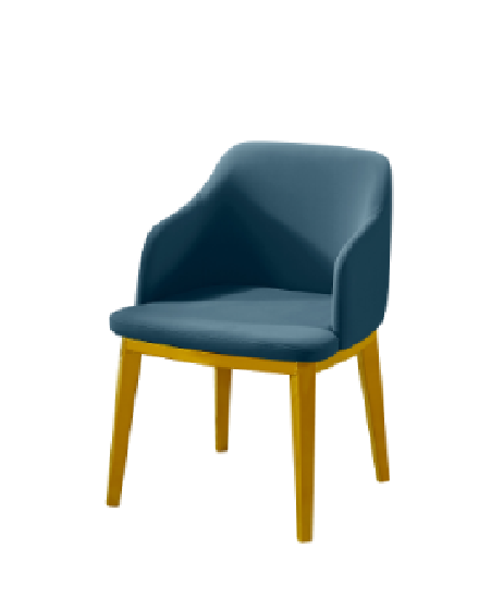 Europe luxury velvet fabric modern dining chair/DN-006