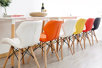 PU Seat Armless Dining Chair/DN-017