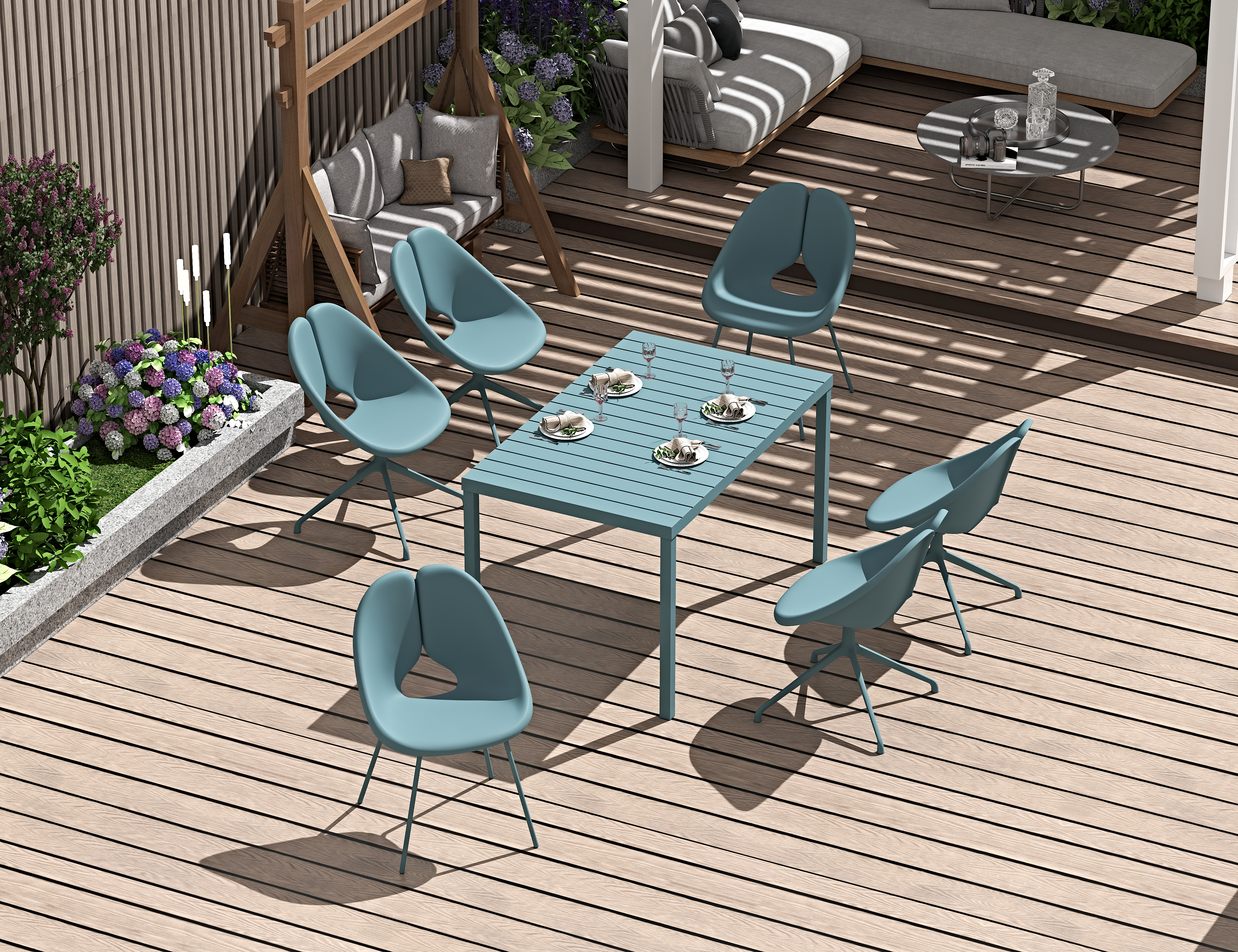 Outdoor table and chair set