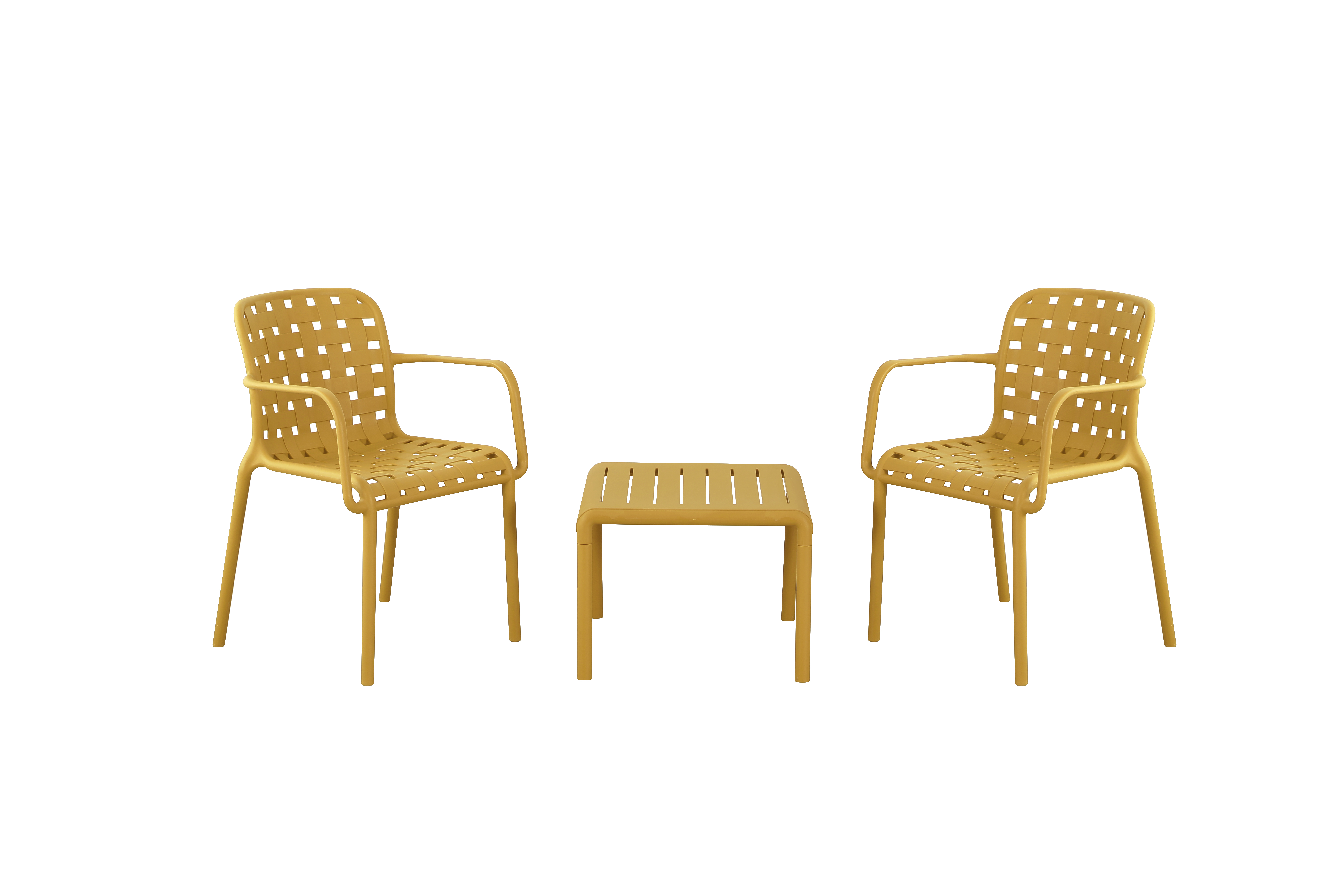 Outdoor colorful plastic chair&table sets