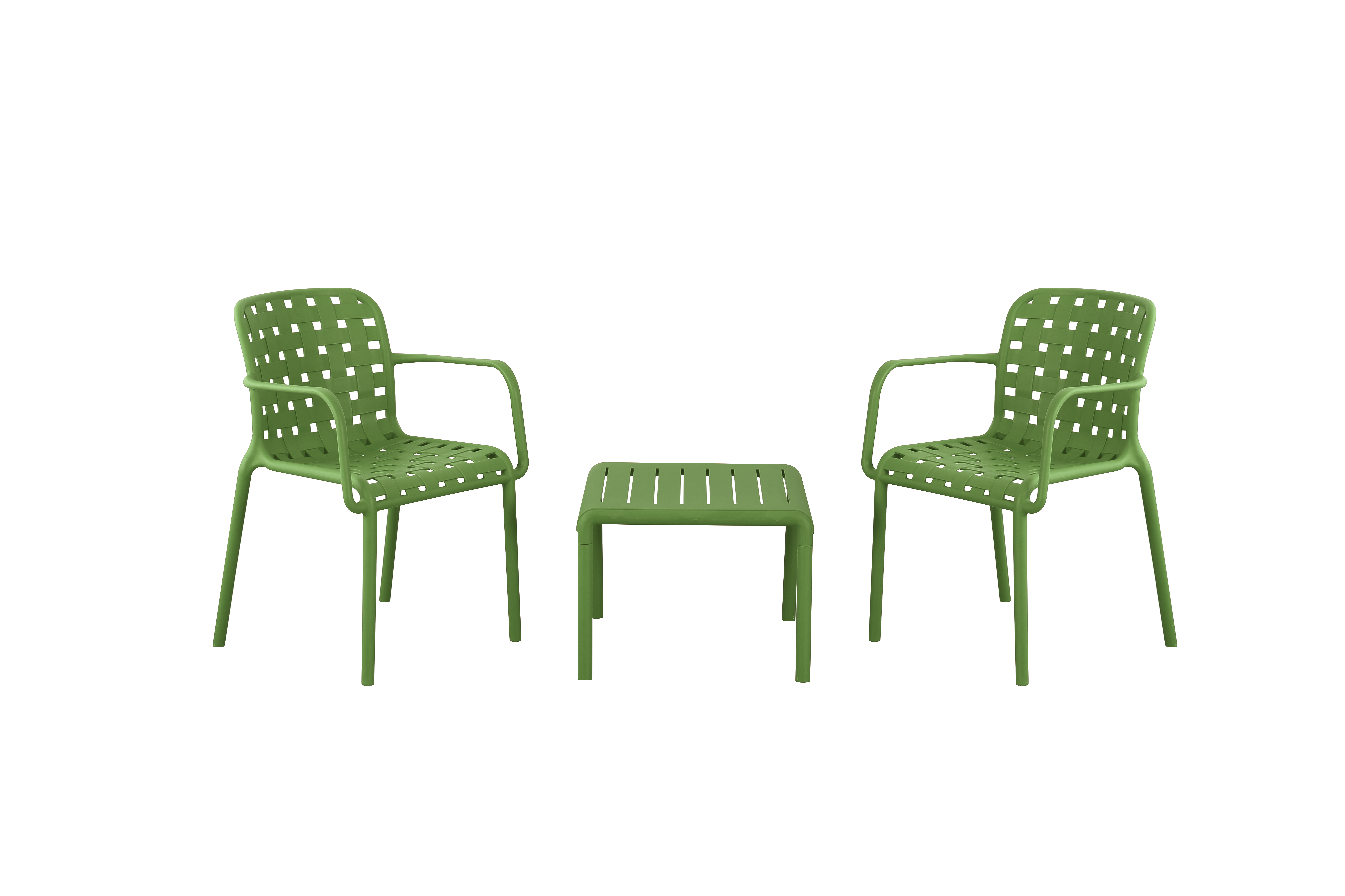 Outdoor colorful plastic chair&table sets