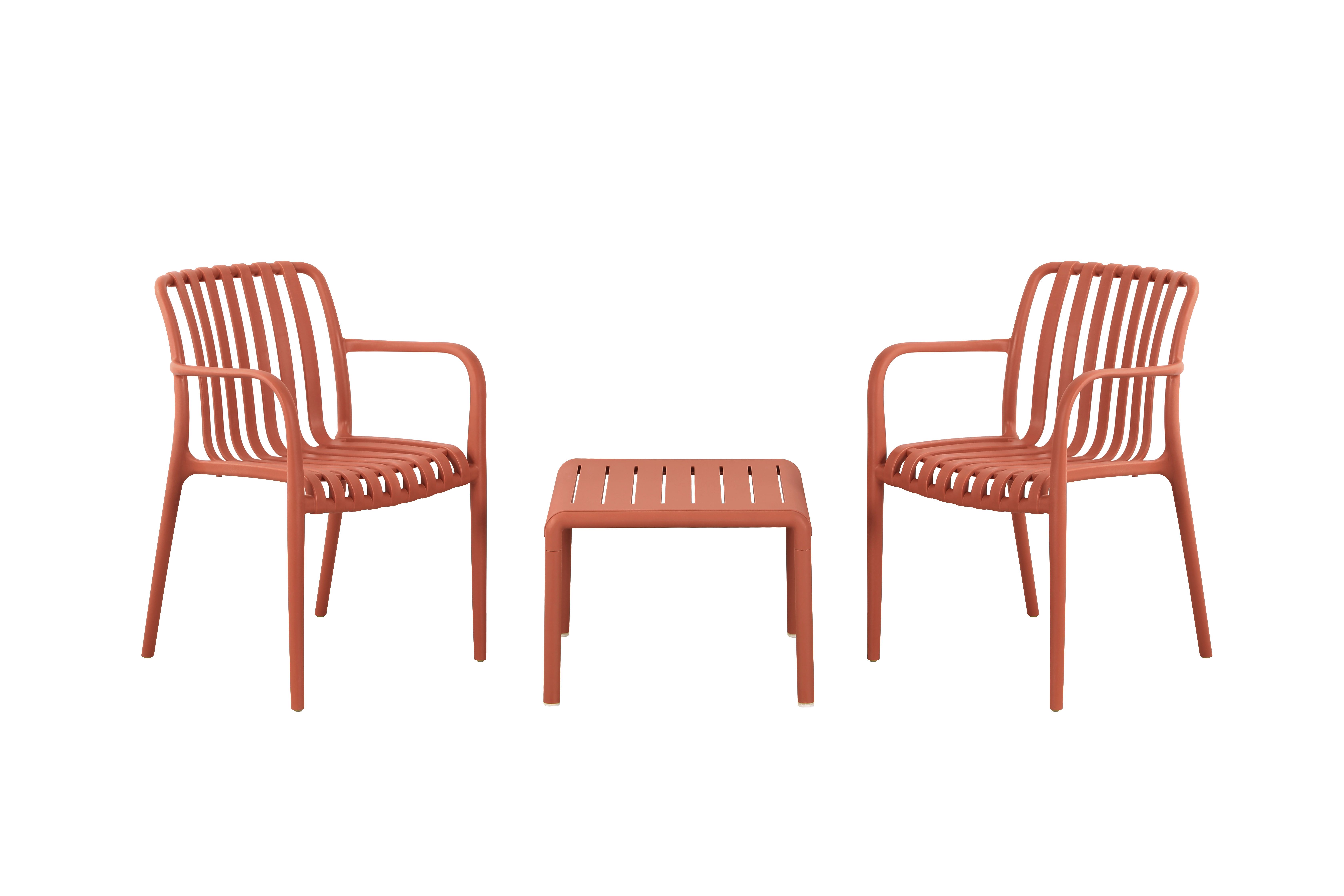 Outdoor colorful plastic chair&table sets