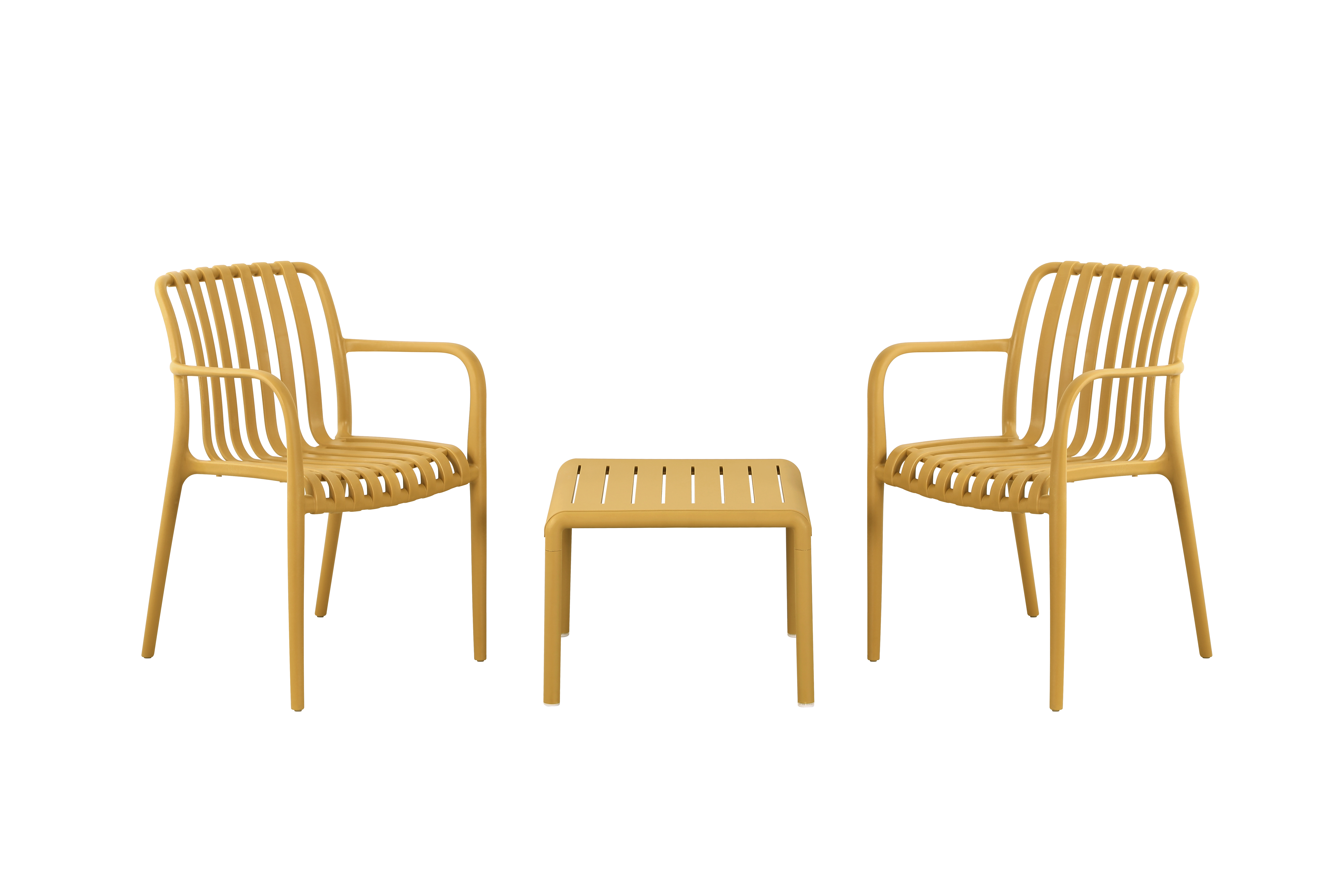 Outdoor colorful plastic chair&table sets