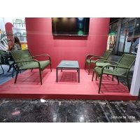 Our new sofa sets – Double seat sofa, single sofa, two coffee tables and footrest